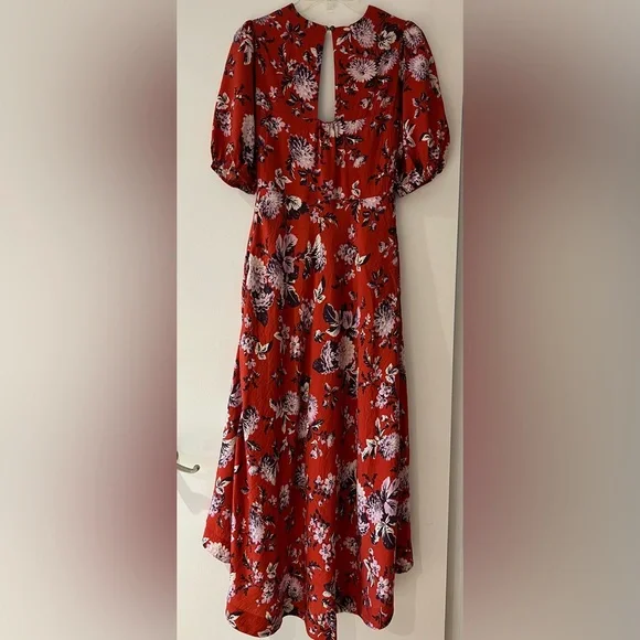 ANTHROPOLOGIE Maeve Floral Puff Sleeve Dress - Picture 4 of 16